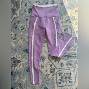 Beyond Yoga Spacedye New Moves High Waisted Midi Legging Lilac Petal/White XS
